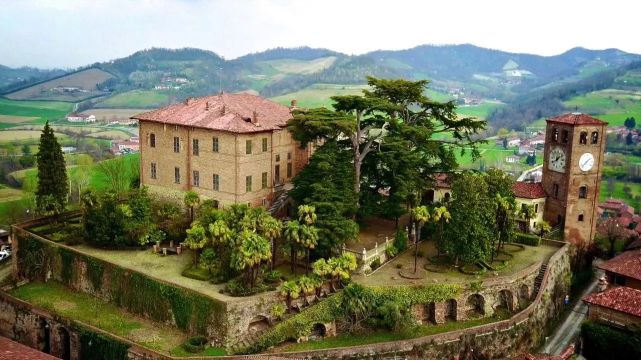 Castello di Casalborgone luxury Italian castle hotel view